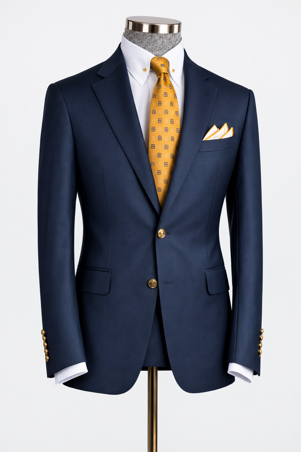 Classic navy business suit — made-to-measure