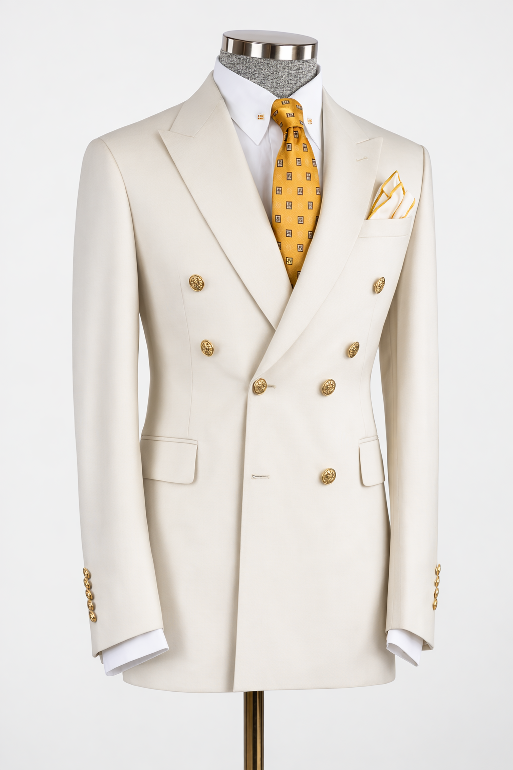 Ivory morning coat bespoke commission — wedding formal wear